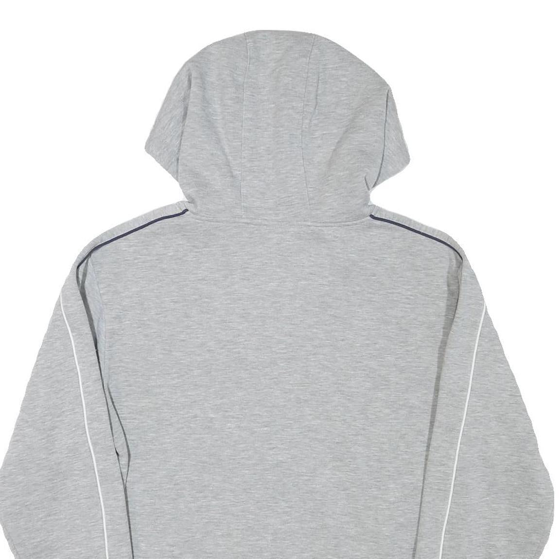 FILA Mens Grey Zip Up Hoodie S Cotton Blend Casual Sportswear Sweatshirt