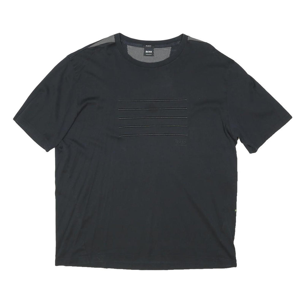 BOSS HUGO BOSS Mens Black Graphic T-Shirt XL Short Sleeve Crew Neck Modern
