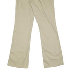 DICKIES Womens Regular Beige Cotton Blend Zip Trousers W32 L32 Classic Straight