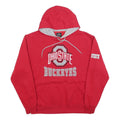 COLOSSEUM Mens Red Ohio State Buckeyes Pullover Hoodie M Cotton Blend