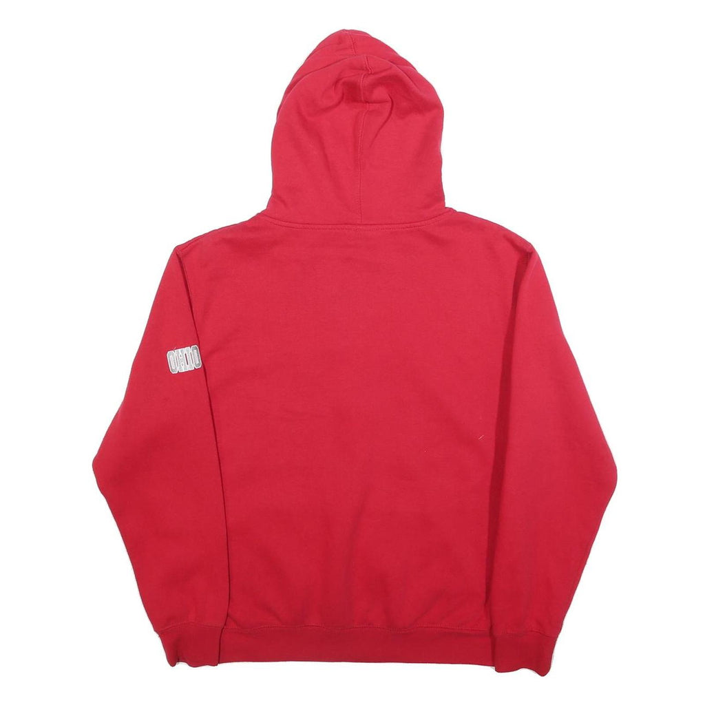 COLOSSEUM Mens Red Ohio State Buckeyes Pullover Hoodie M Cotton Blend