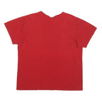 ADIDAS Mens Red Impossible Is Nothing Graphic T-Shirt XL Short Sleeve Crew Neck