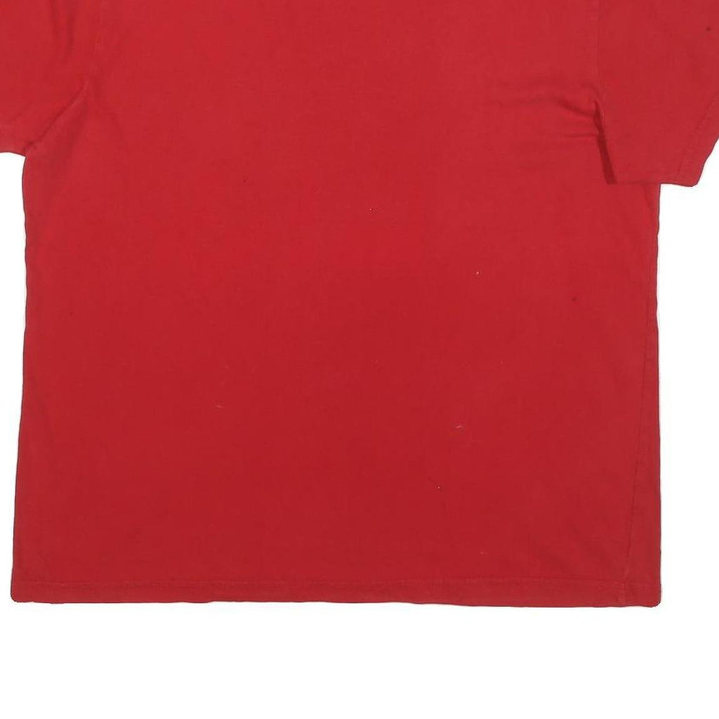 ADIDAS Mens Red Impossible Is Nothing Graphic T-Shirt XL Short Sleeve Crew Neck