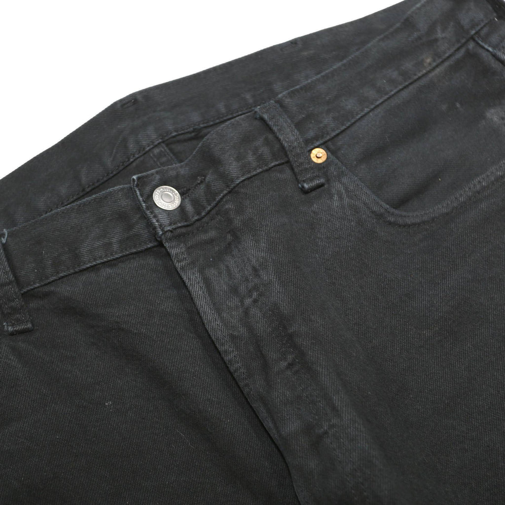LEVI'S 501 BIG E Mens Jeans Black Regular Straight Denim Dark W38 L32 Classic