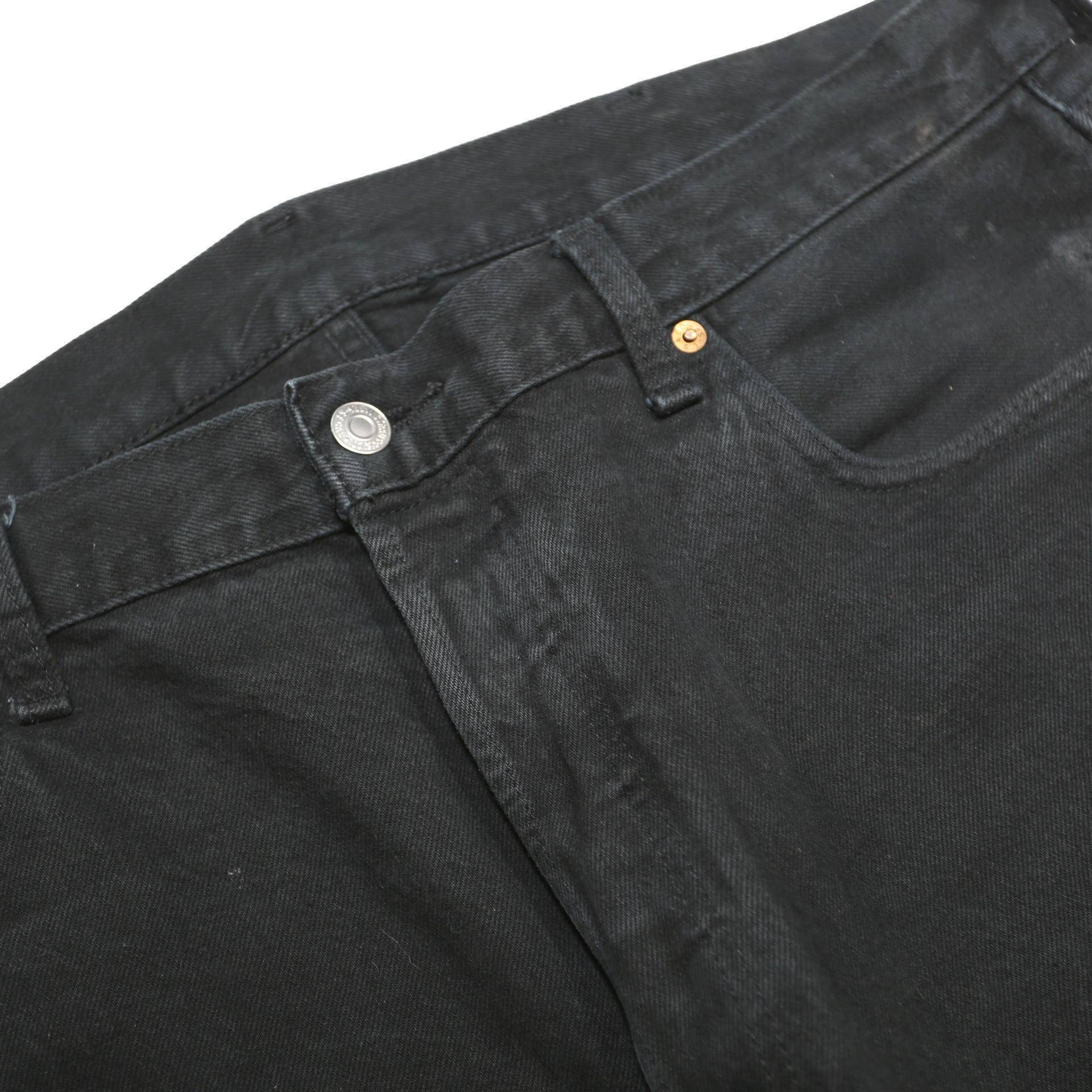 LEVI'S 501 BIG E Mens Jeans Black Regular Straight Denim Dark W38 L32 Classic