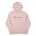 CHAMPION Womens Pink Pullover Hoodie M Cotton Blend Casual Sportswear