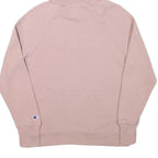 CHAMPION Womens Pink Pullover Hoodie M Cotton Blend Casual Sportswear