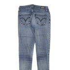 LEVI'S Womens Jeans Blue Slim Skinny Denim Medium W24 L29 Distressed Cotton
