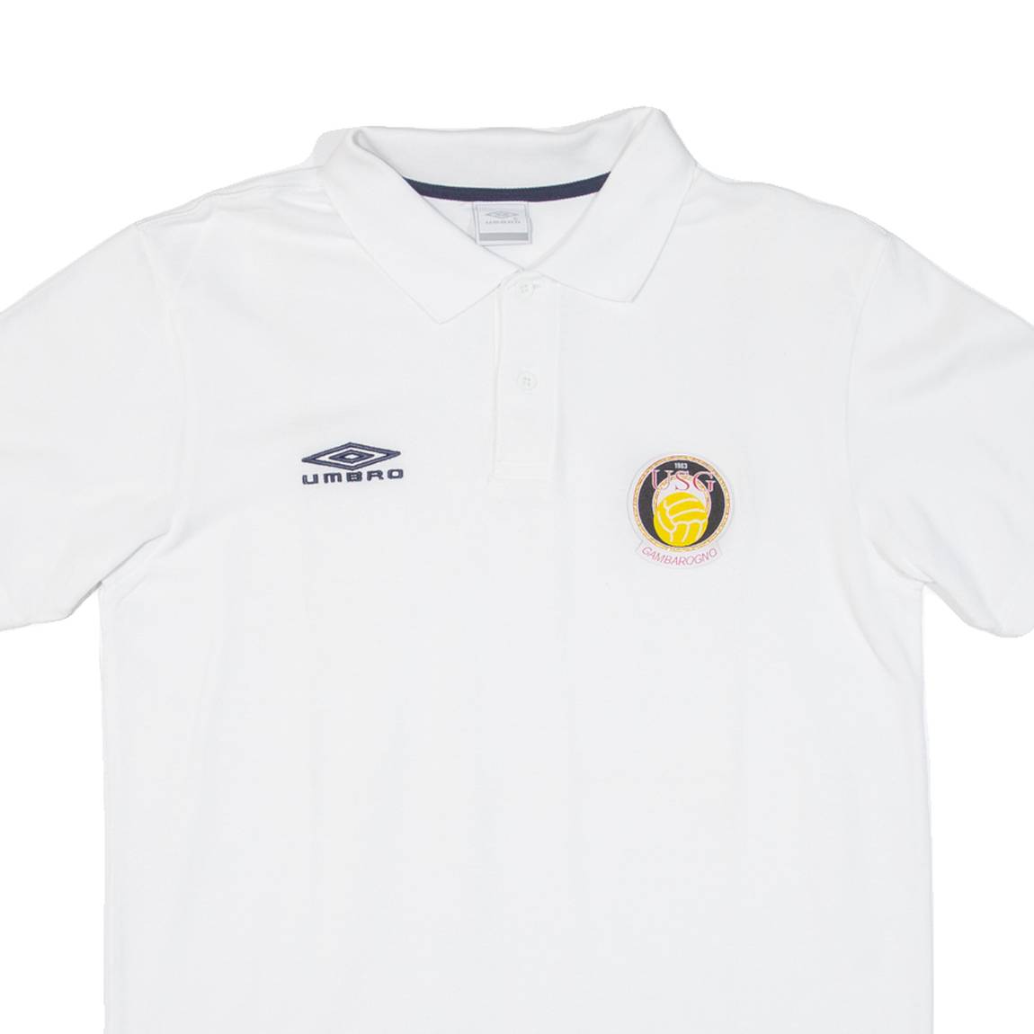 UMBRO Mens Polo Shirt White M