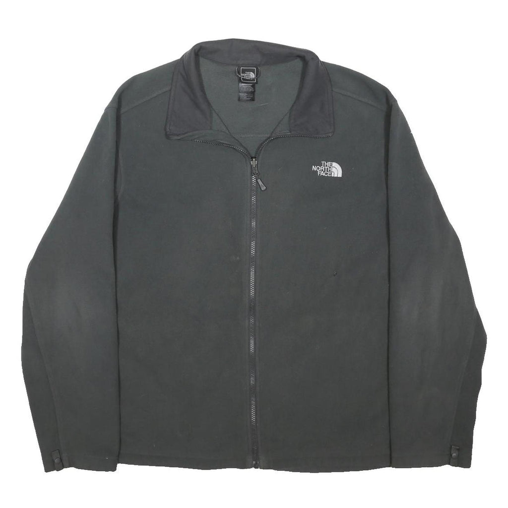 THE NORTH FACE Mens Black Jacket 2XL Polyester Blend Zip Outdoor Casual
