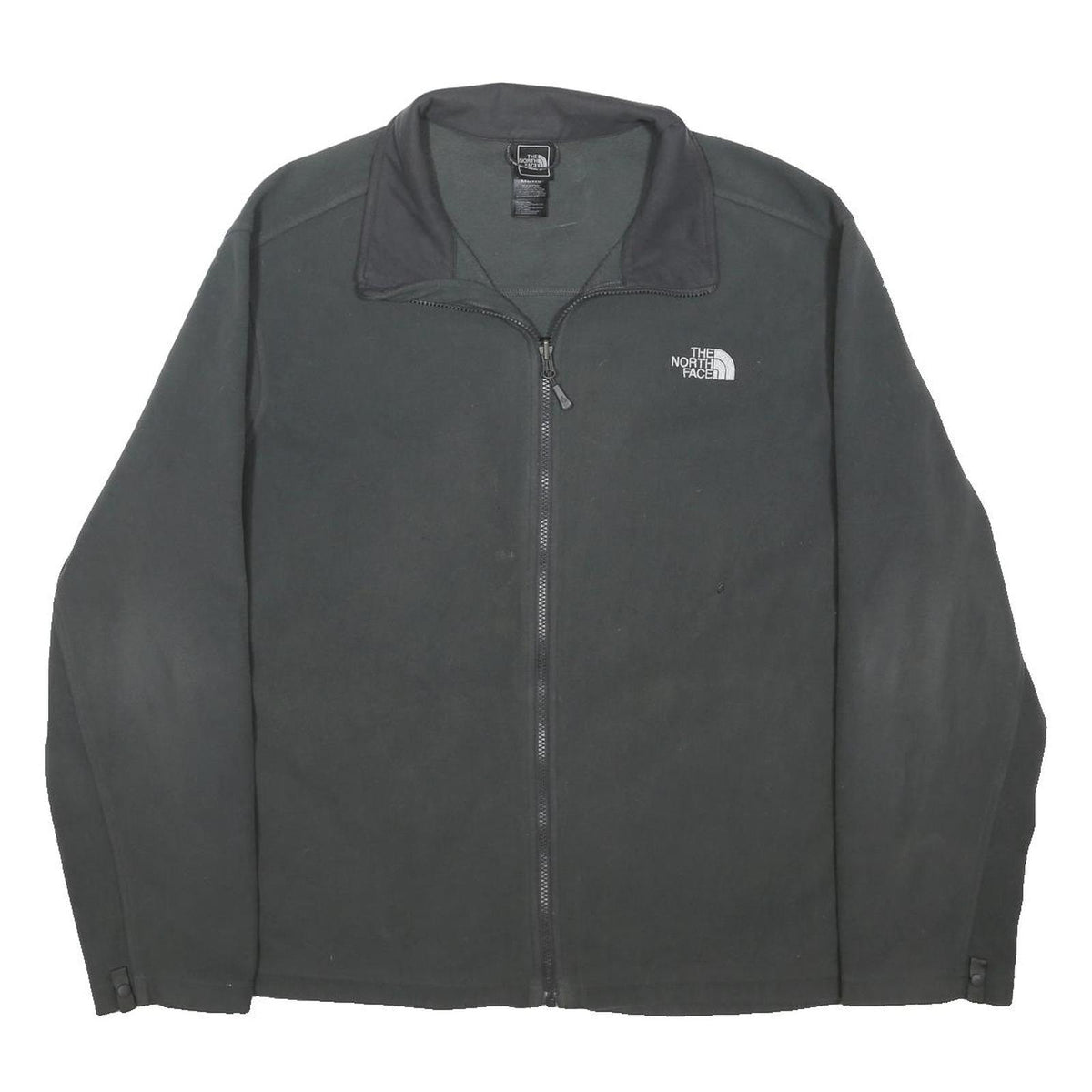 THE NORTH FACE Mens Black Jacket 2XL Polyester Blend Zip Outdoor Casual
