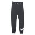 NIKE Womens Joggers Black XS W25 L26 Cotton Blend Slim Tapered Logo Waistband