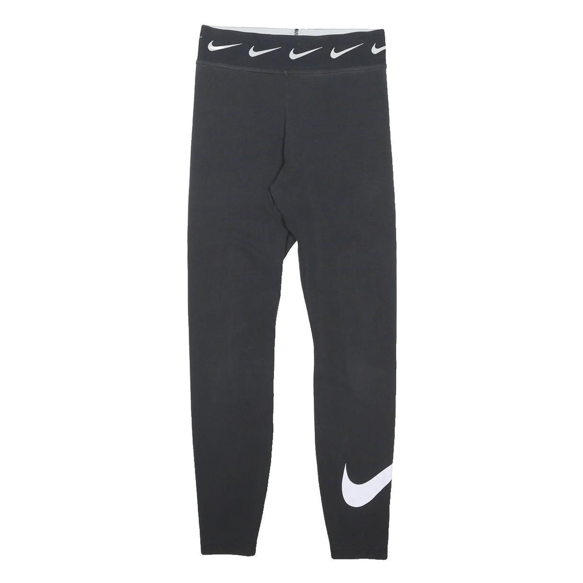 NIKE Womens Joggers Black XS W25 L26 Cotton Blend Slim Tapered Logo Waistband