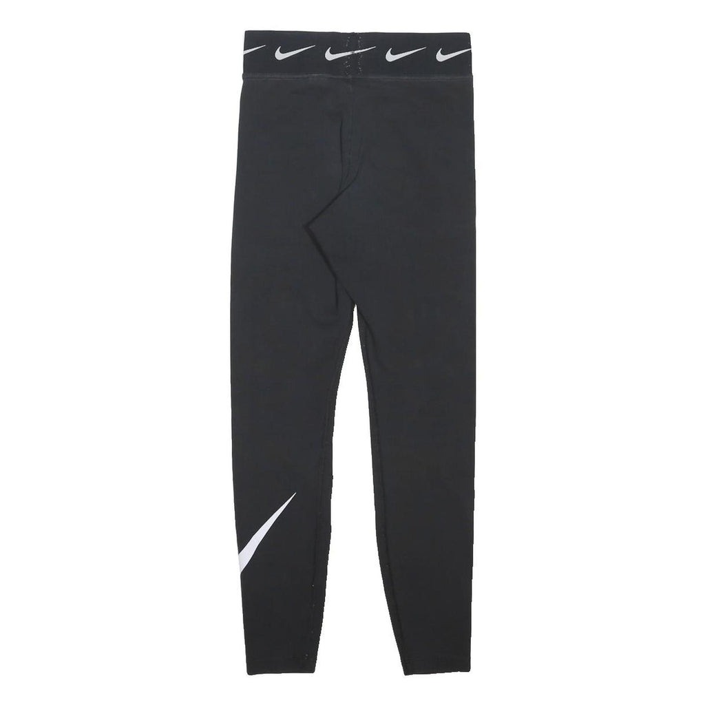 NIKE Womens Joggers Black XS W25 L26 Cotton Blend Slim Tapered Logo Waistband