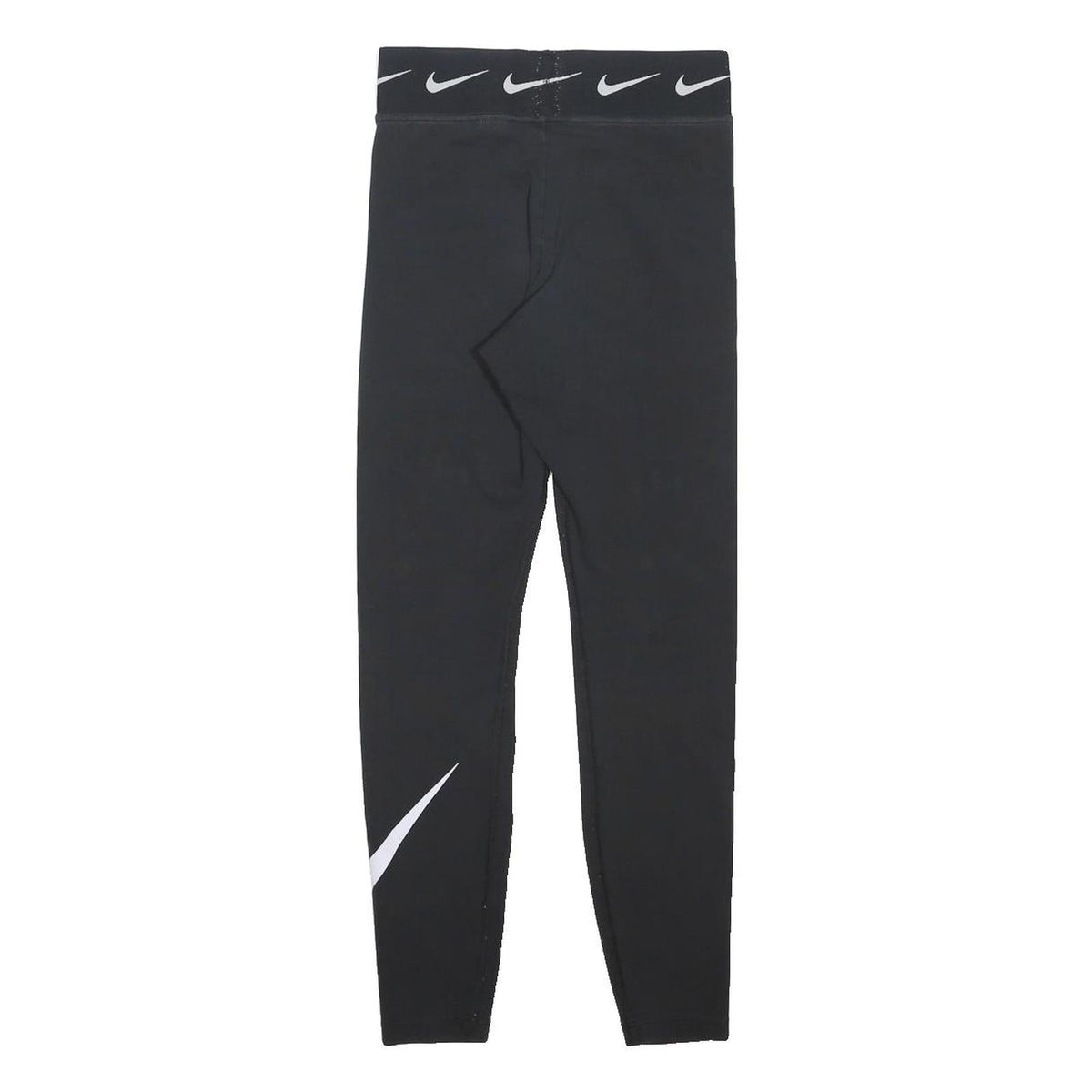 NIKE Womens Joggers Black XS W25 L26 Cotton Blend Slim Tapered Logo Waistband
