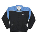 ADIDAS Mens Black & Blue Sports Training Zip Jacket XL Polyester Blend Track