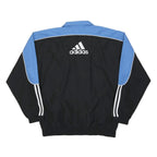 ADIDAS Mens Black & Blue Sports Training Zip Jacket XL Polyester Blend Track