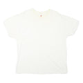 HANES Mens White Plain T-Shirt XL Short Sleeve Crew Neck Basic Casual Top