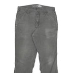 CARHARTT Mens Cotton Blend Grey Relaxed Straight Trousers W32 L29 Workwear