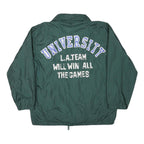 EAGLE FORCE Mens Green University Team Varsity Zip Jacket M Polyester Blend