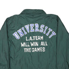EAGLE FORCE Mens Green University Team Varsity Zip Jacket M Polyester Blend
