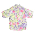 GABIS PARIS Mens Yellow & Pink Floral Print Cotton Blend Shirt Short Sleeve L
