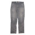 CARHARTT Mens Cotton Blend Grey Relaxed Fit Straight Trousers W34 L33 Workwear