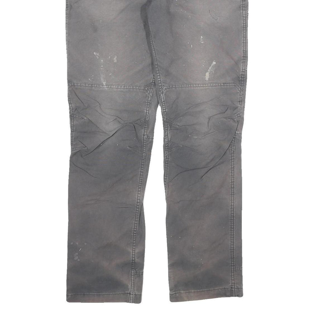 CARHARTT Mens Cotton Blend Grey Relaxed Fit Straight Trousers W34 L33 Workwear