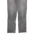 CARHARTT Mens Cotton Blend Grey Relaxed Fit Straight Trousers W34 L33 Workwear