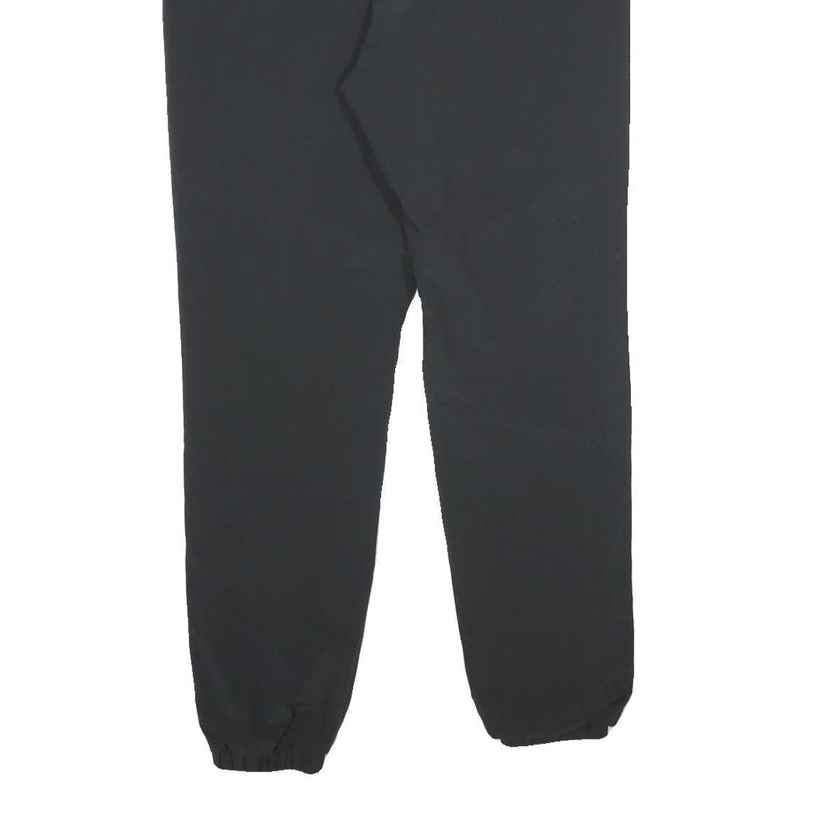 FILA Womens Joggers Black & White Regular Tapered UK 8 W24 L30 Performance Logo