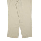 DICKIES Mens Cotton Blend Beige Regular Fit Straight Leg Trousers W36 L28
