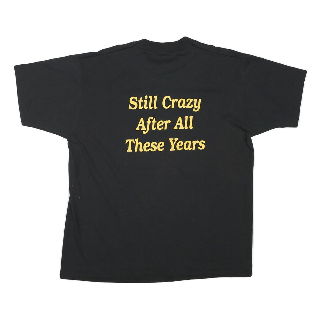 THE BEST Mens Black 20 Year Reunion XL Short Sleeve Crew Neck Printed T-Shirt