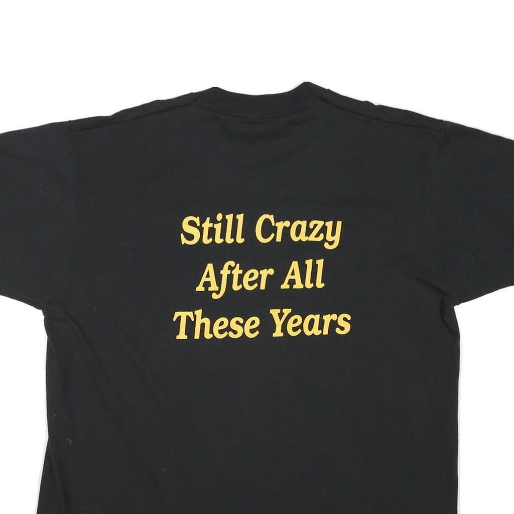 THE BEST Mens Black 20 Year Reunion XL Short Sleeve Crew Neck Printed T-Shirt