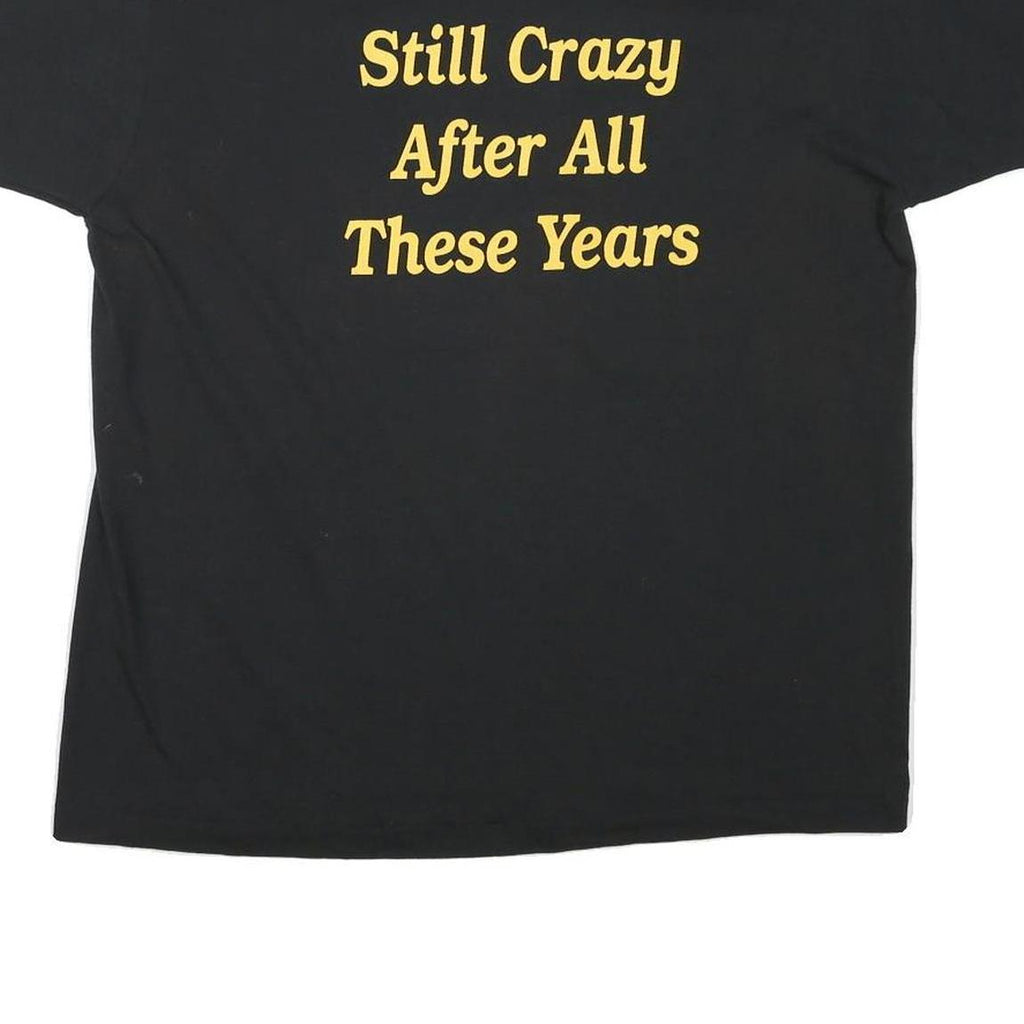 THE BEST Mens Black 20 Year Reunion XL Short Sleeve Crew Neck Printed T-Shirt