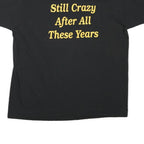 THE BEST Mens Black 20 Year Reunion XL Short Sleeve Crew Neck Printed T-Shirt