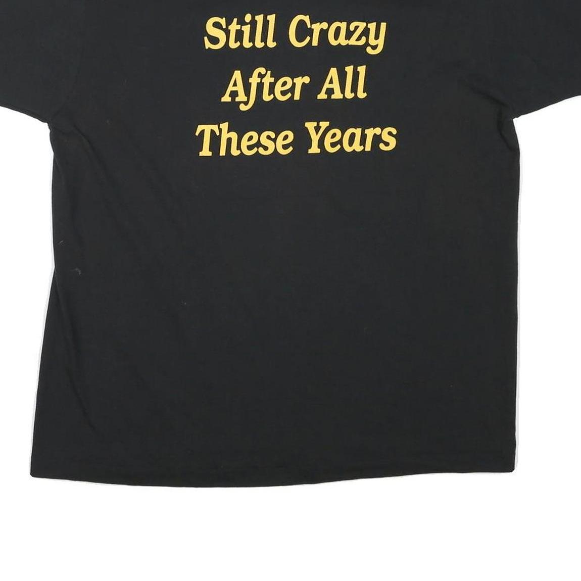 THE BEST Mens Black 20 Year Reunion XL Short Sleeve Crew Neck Printed T-Shirt