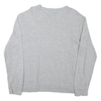 POLO RALPH LAUREN Mens Grey Plain Jumper Crew Neck Basic Knit L Cotton Blend