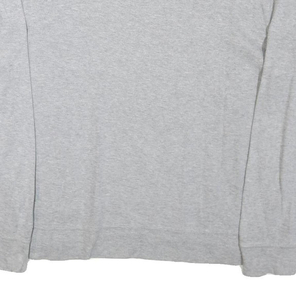 POLO RALPH LAUREN Mens Grey Plain Jumper Crew Neck Basic Knit L Cotton Blend