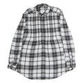 AMERICAN EAGLE Womens Black & White Plaid Cotton Shirt S Casual Check Button-Up