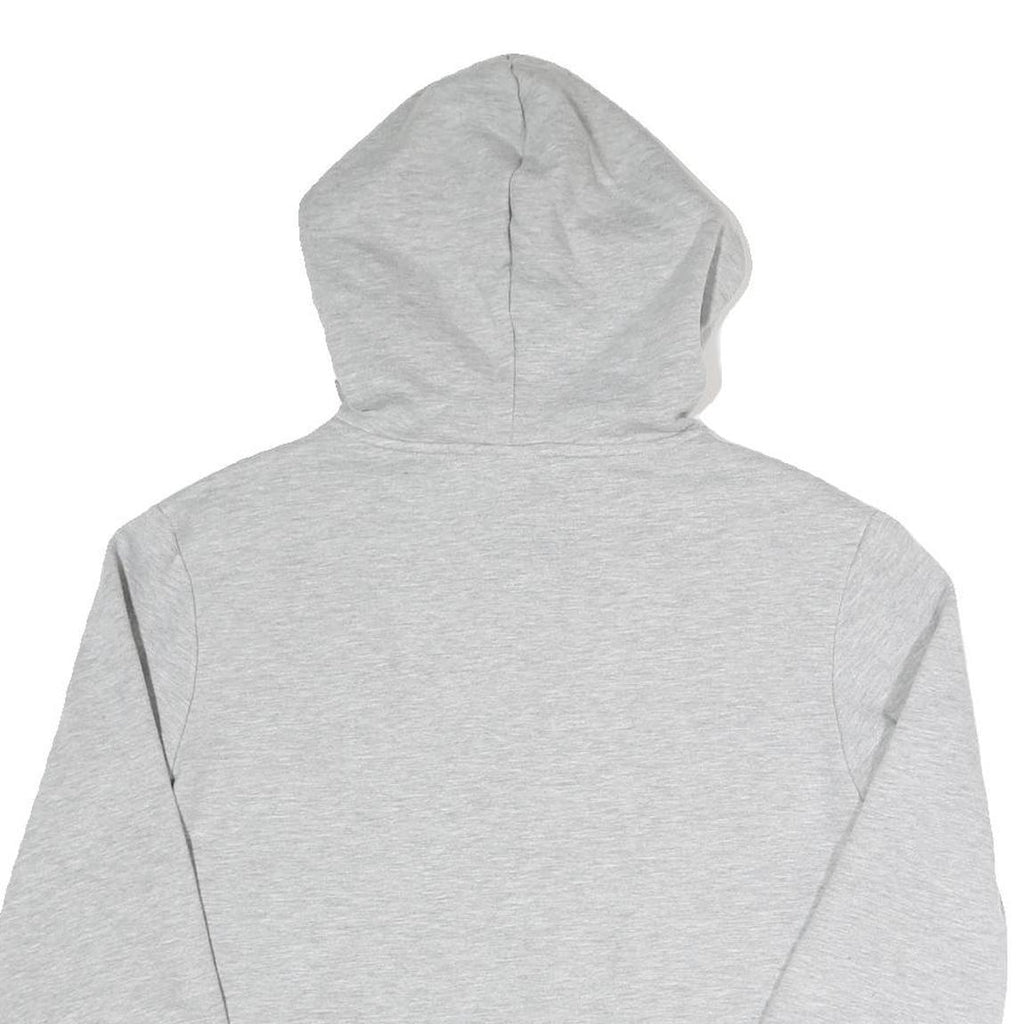 FILA Womens Grey Hoodie UK 12 Cotton Blend Pullover Casual Sportswear