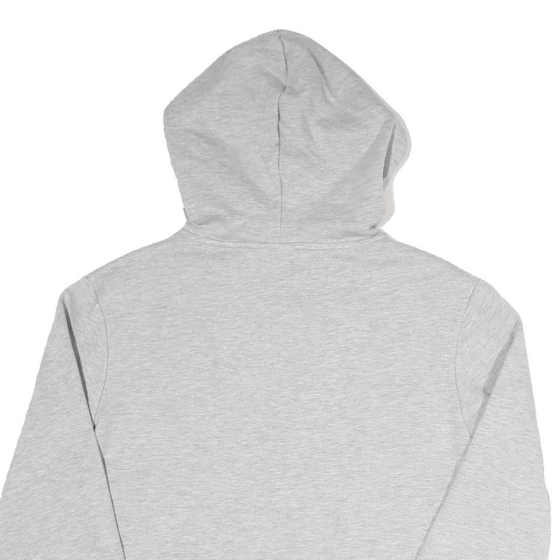 FILA Womens Grey Hoodie UK 12 Cotton Blend Pullover Casual Sportswear