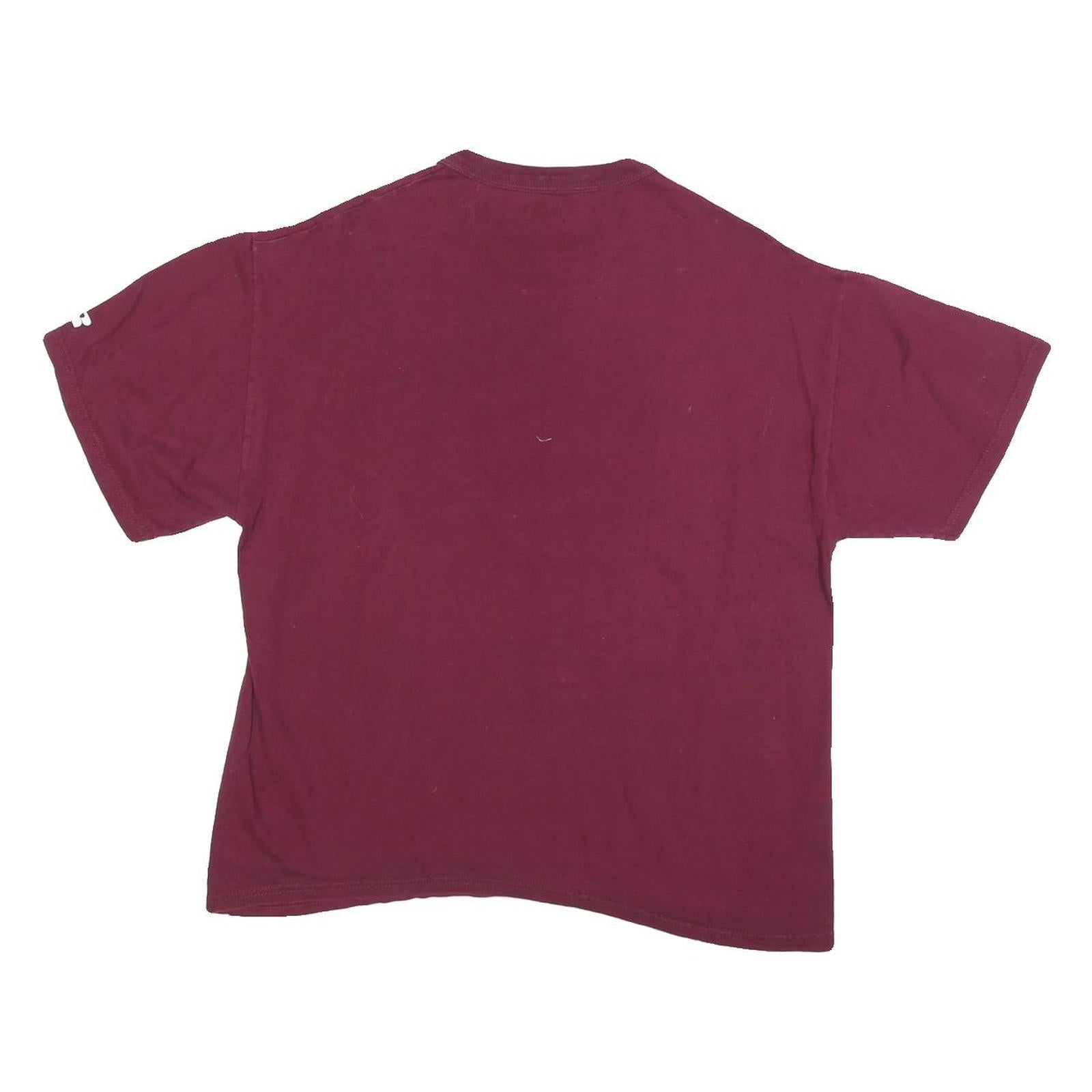 RUSSELL ATHLETIC Womens Maroon Minnesota Graphic T-Shirt M Short Sleeve Crew