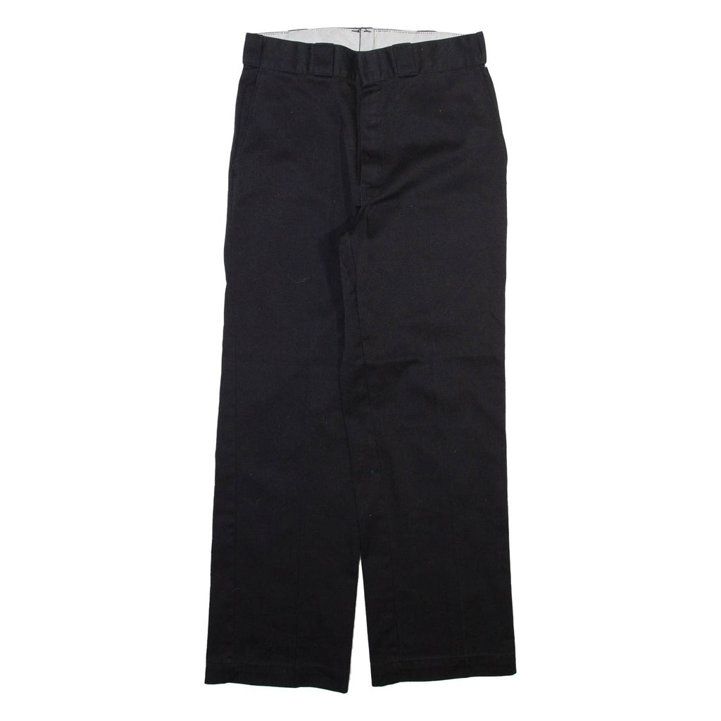 DICKIES Mens Trousers Black Regular Straight W30 L29