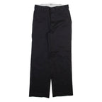 DICKIES Mens Trousers Black Regular Straight W30 L29