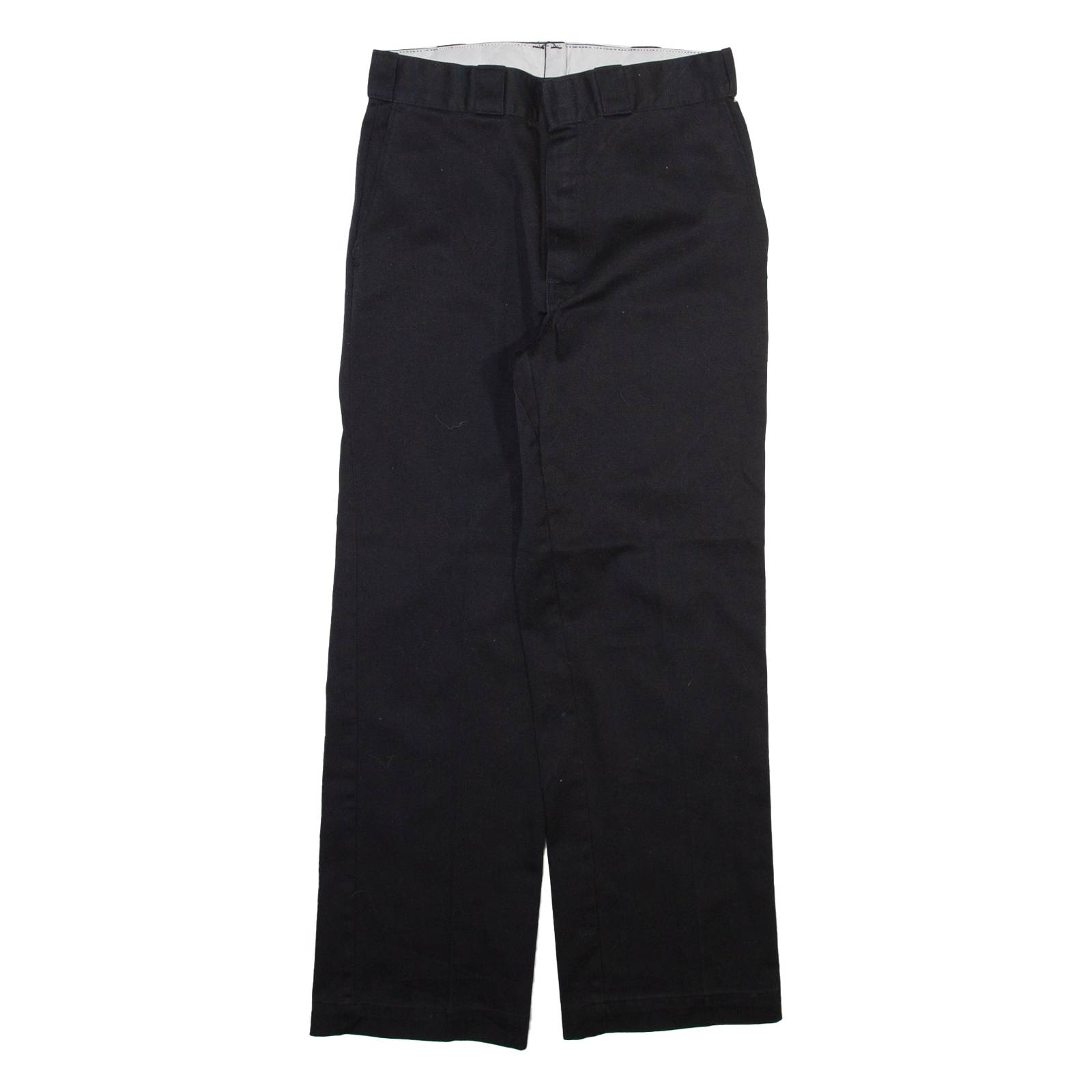 DICKIES Mens Trousers Black Regular Straight W30 L29