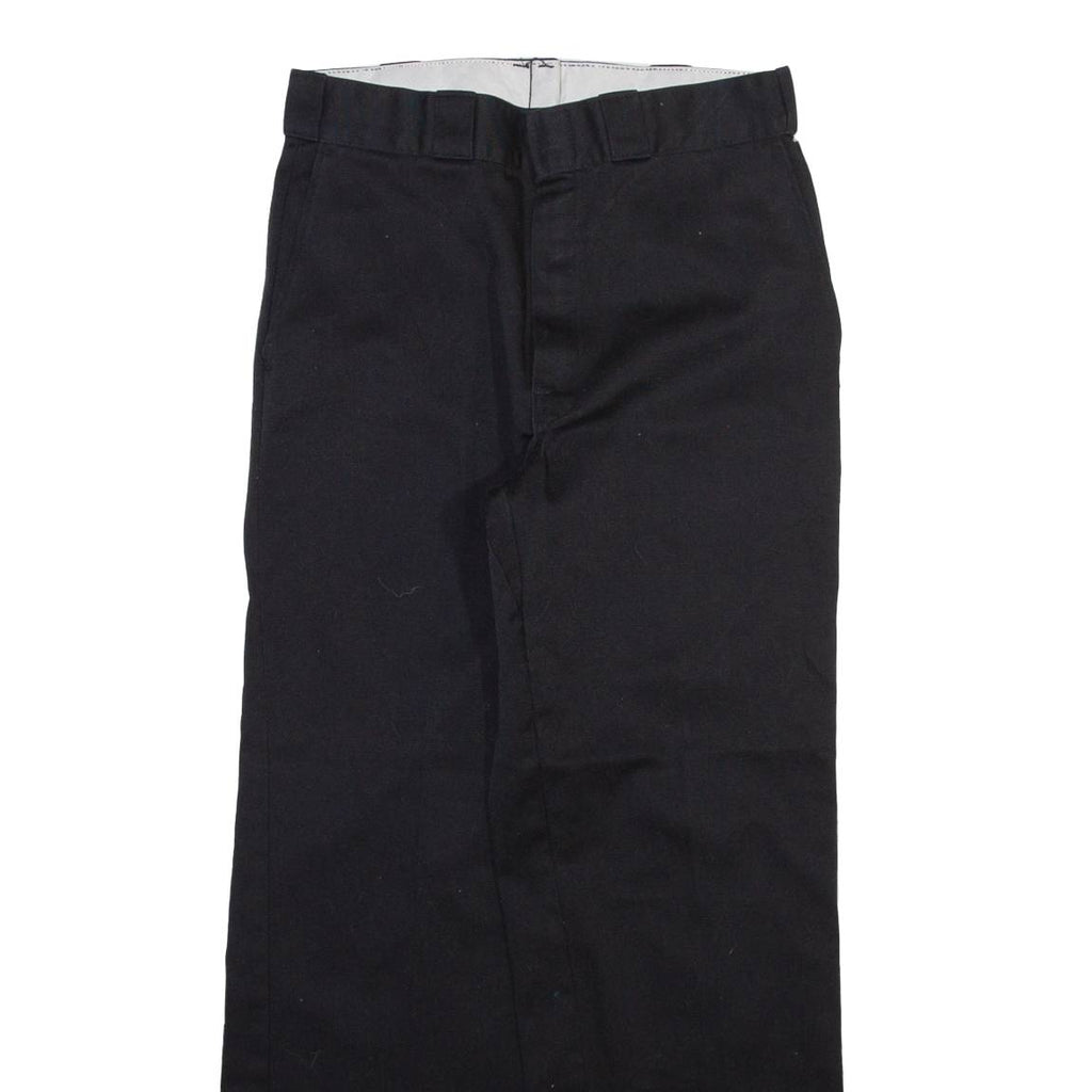 DICKIES Mens Trousers Black Regular Straight W30 L29