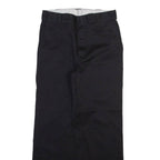 DICKIES Mens Trousers Black Regular Straight W30 L29