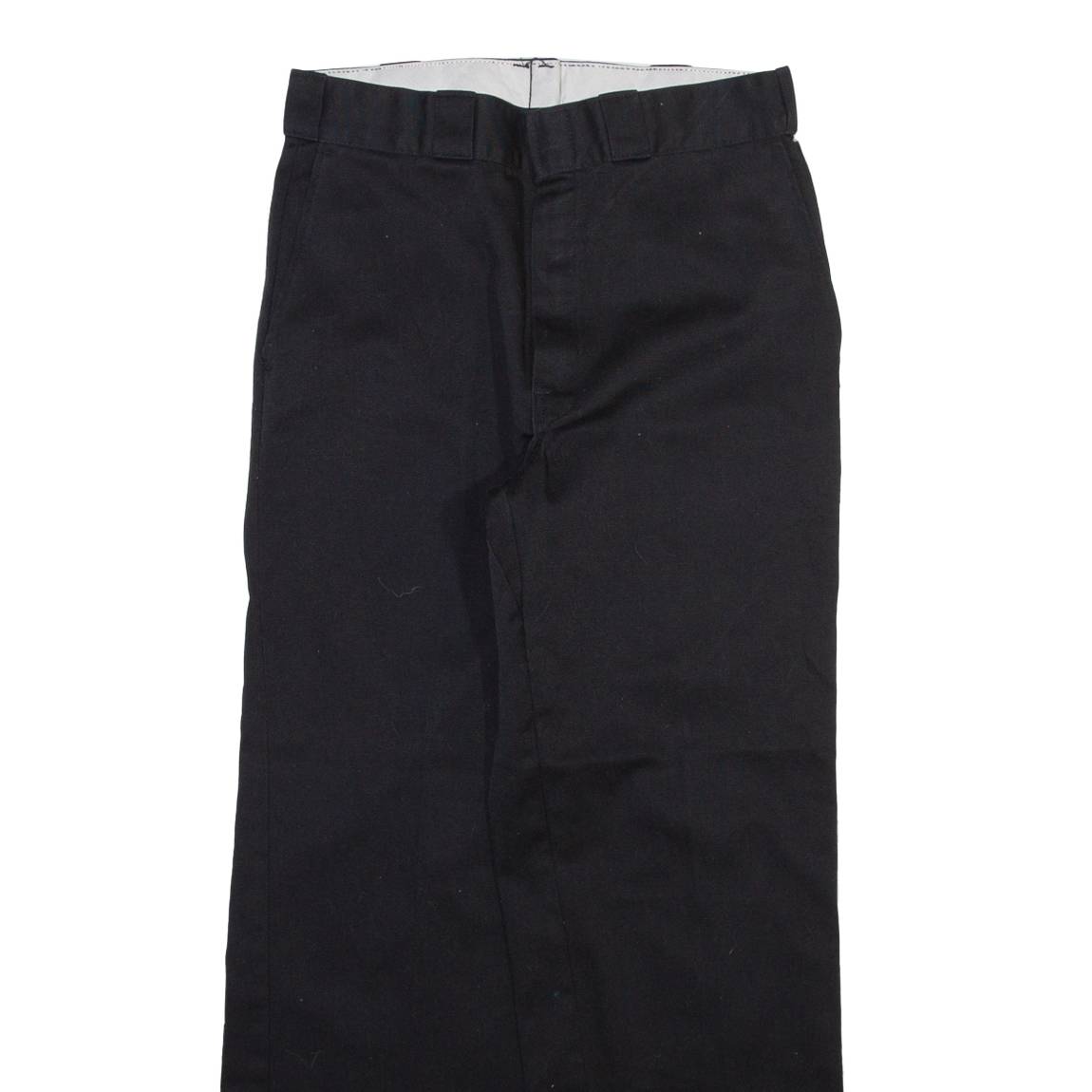 DICKIES Mens Trousers Black Regular Straight W30 L29