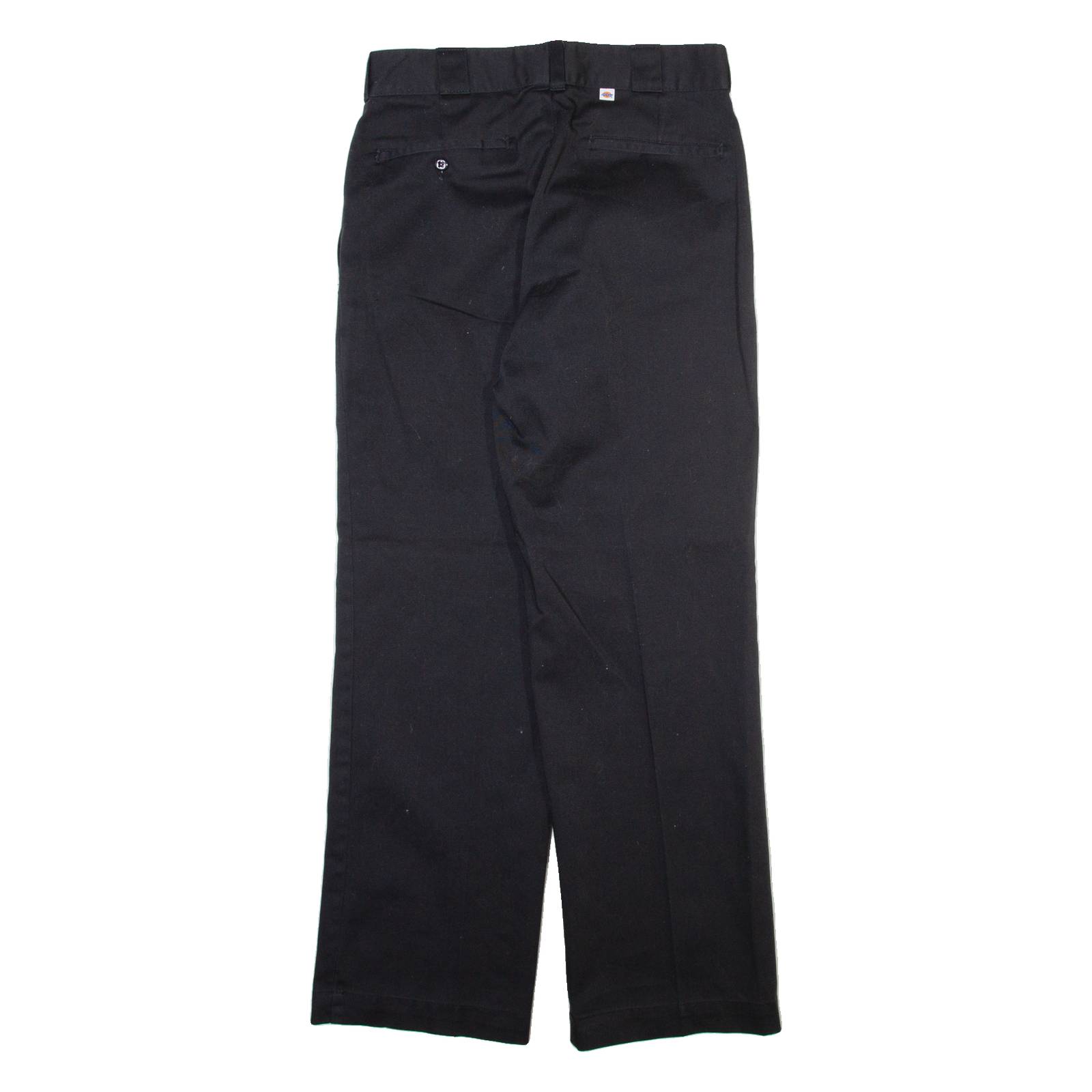 DICKIES Mens Trousers Black Regular Straight W30 L29