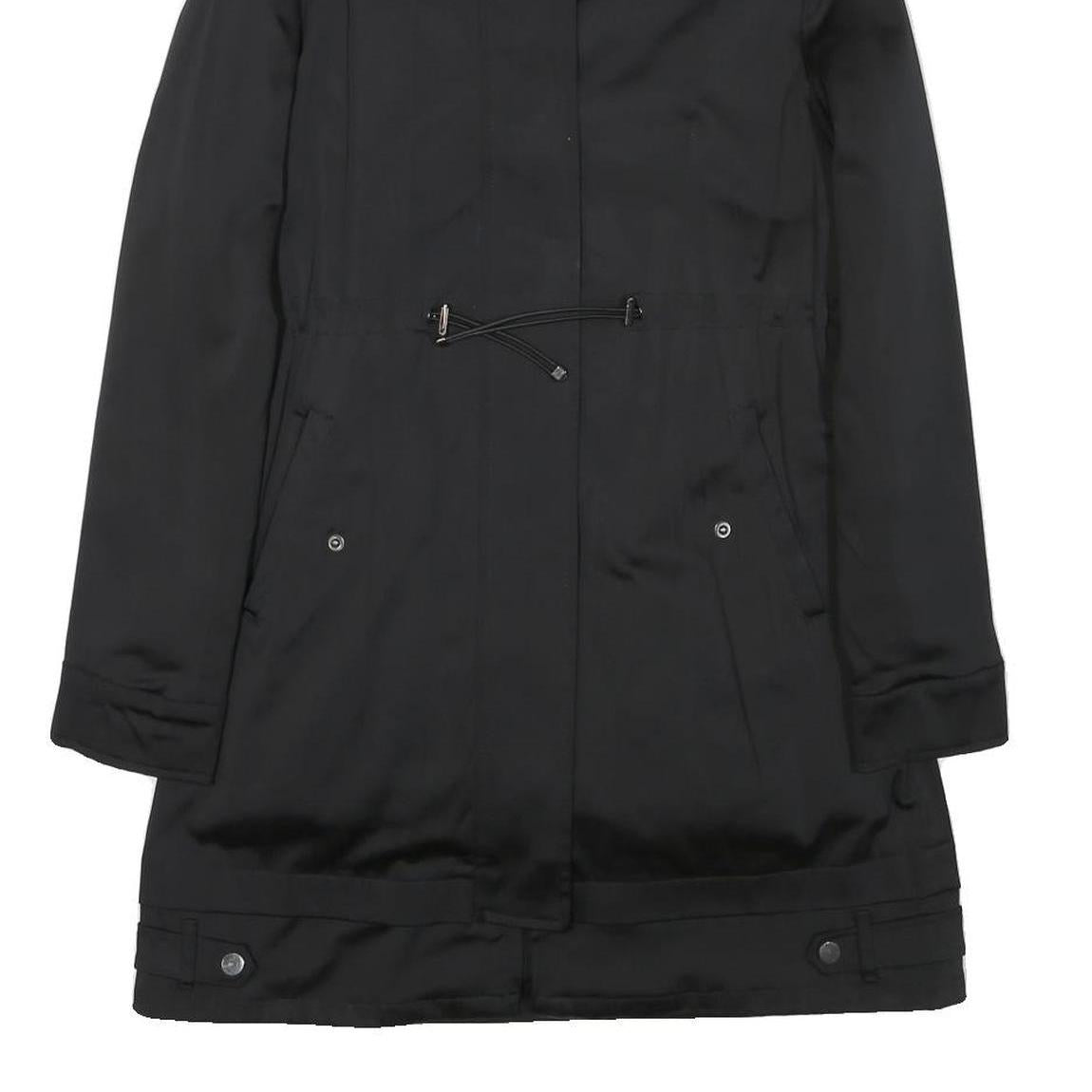 ZARA Womens Black Slim Jacket XS Polyester Blend Plain Zip Collar Stylish